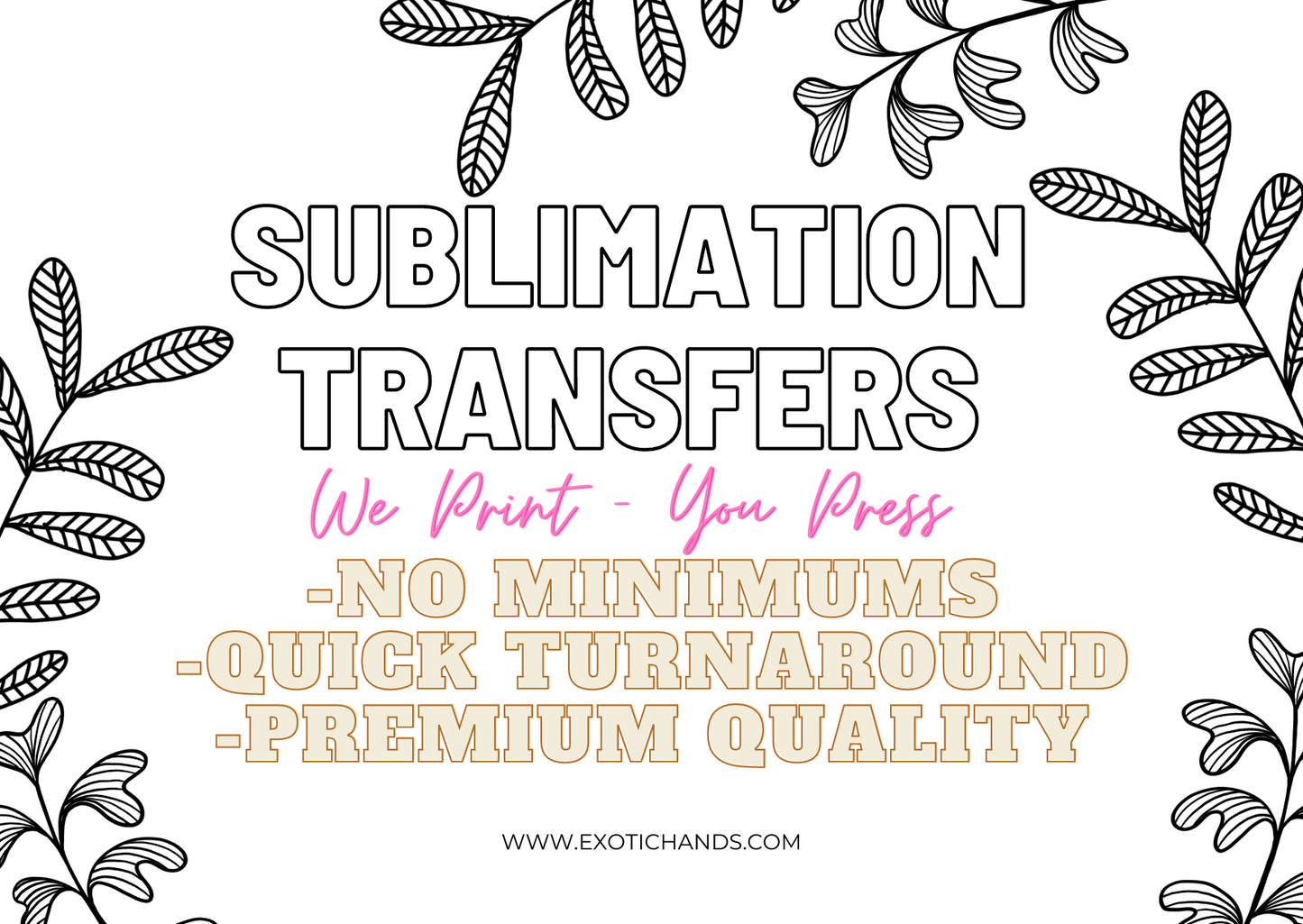 Ready-to-Press Sublimation Transfer
