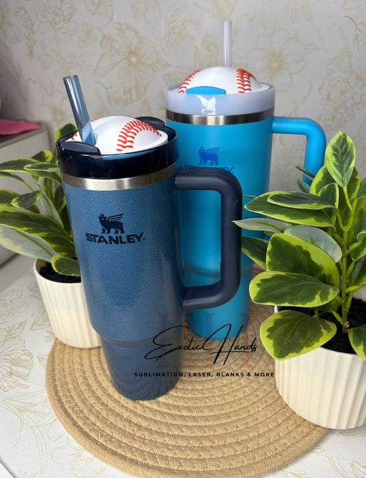 3D Printed Baseball Tumbler Topper – Sports Lover Cup Accessory