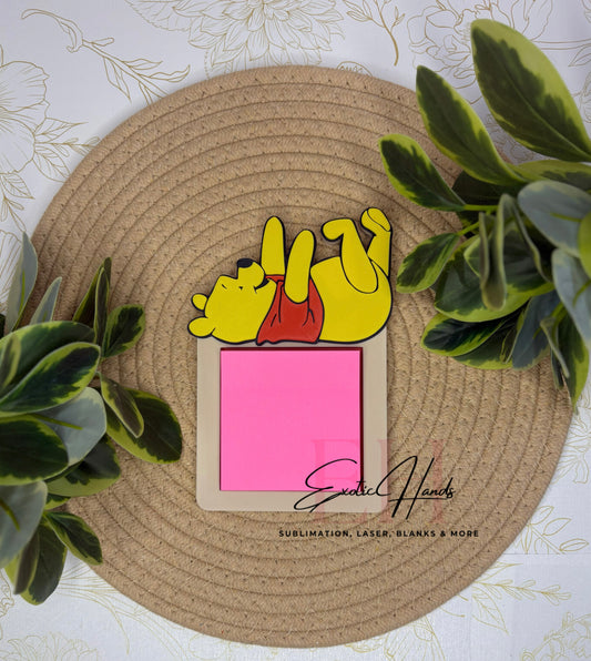 Pooh-Inspired 3D Sticky Note Holder