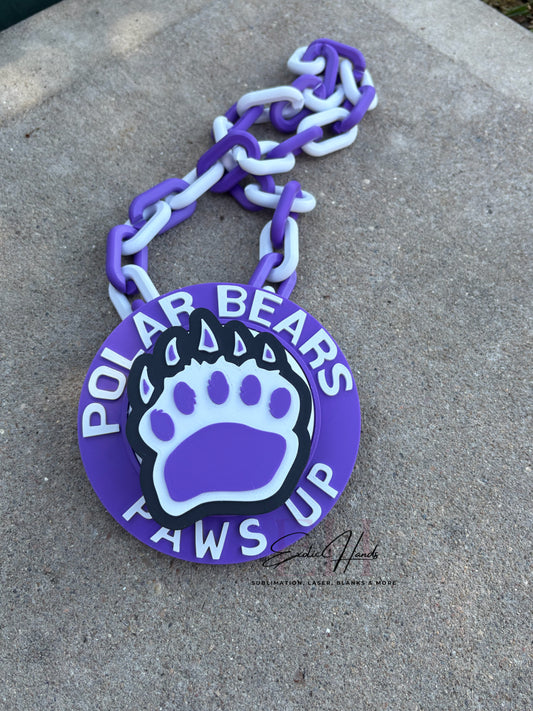 Custom Sports Team Chain-3D Printed with Spinning Outer Ring