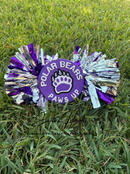 Custom 3D Printed Cheer Stick | Team Spirit Pom Pom | Personalized Sports Accessory