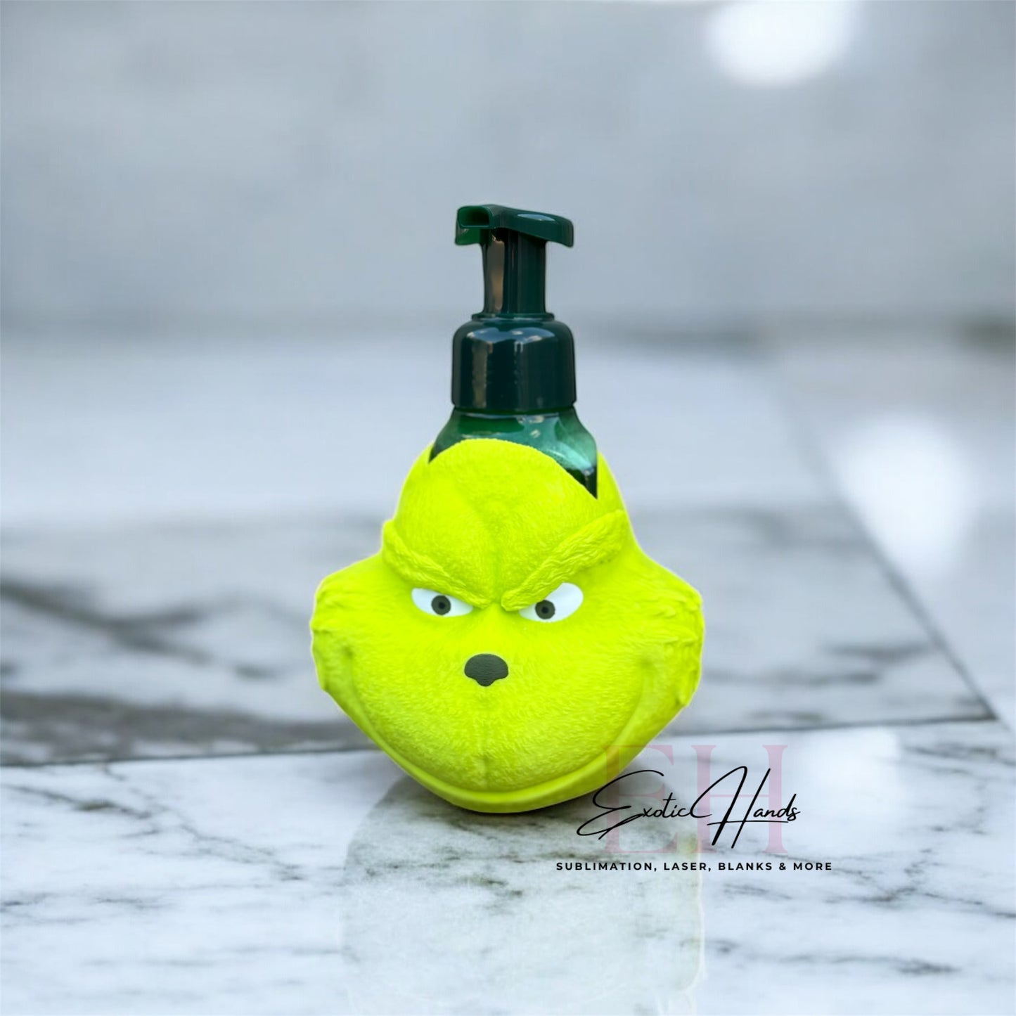 3D Printed Grumpy Soap Dispenser Cover | Holiday Sink Decor | Fits Bath & Body Works Foam Bottles | Christmas Bathroom Accessory