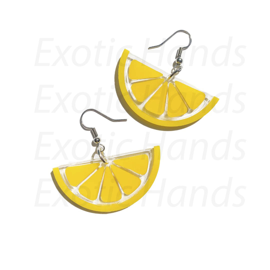 Lemon Wedge Earrings