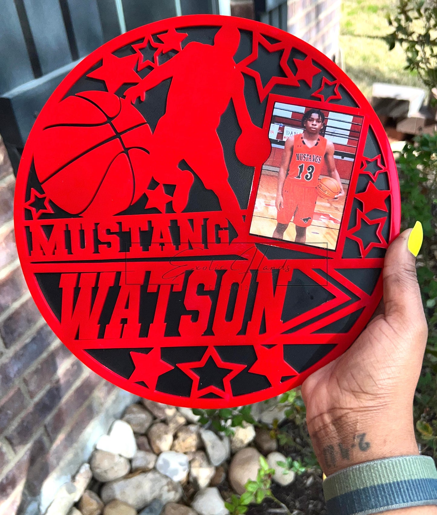 Basketball Monogram Photo Frame