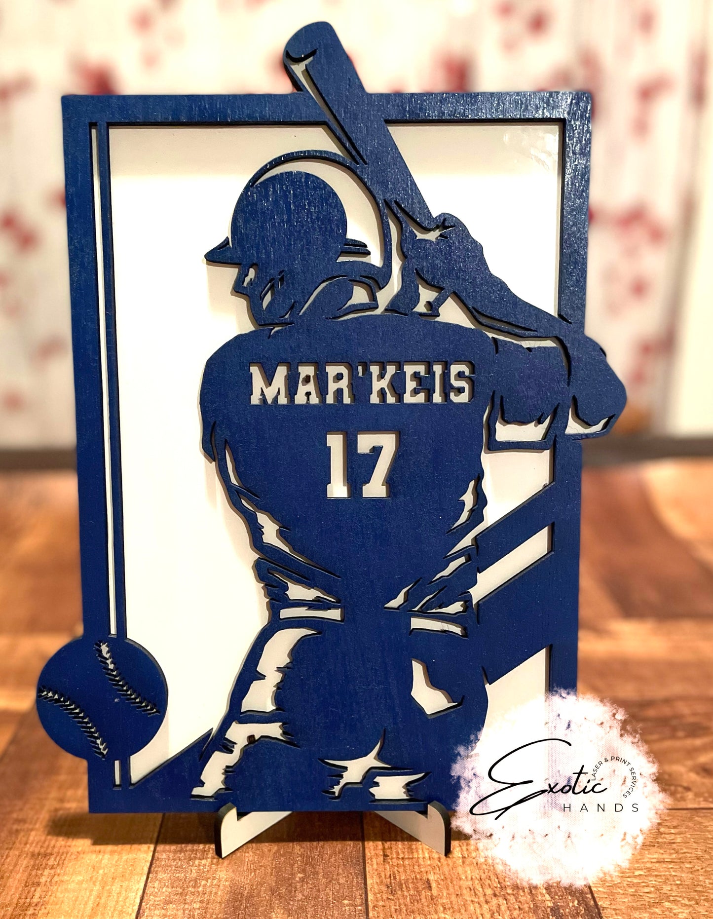 Baseball Plaque, Wooden Keepsake