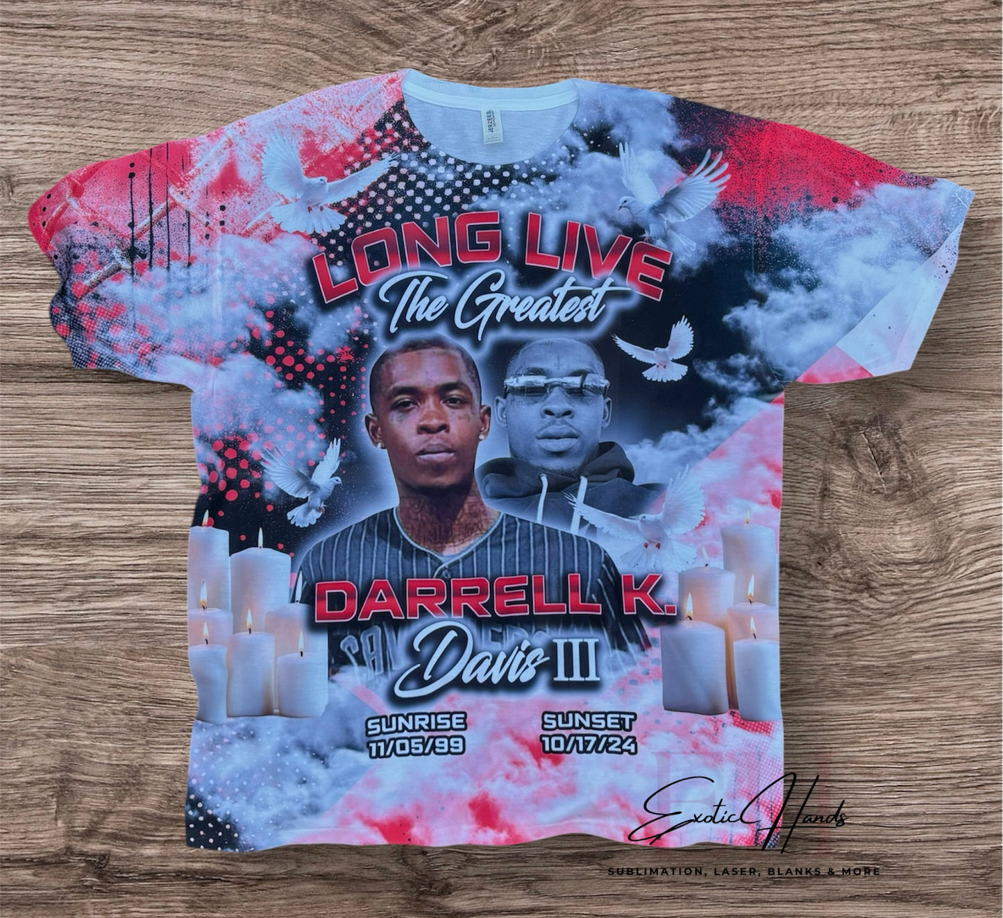 In Loving Memory Tribute Tee with Candles