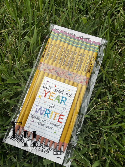 Personalized #2 Pencils {12 pack}