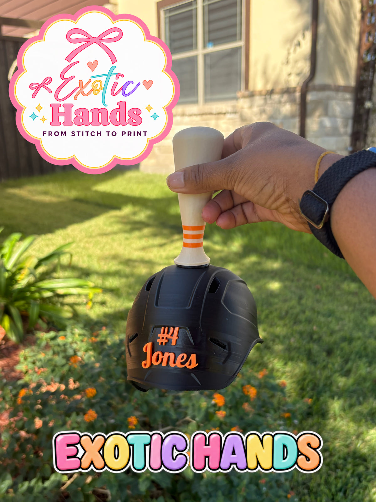 Personalized Baseball Helmet Cowbell | Custom Name Game Day Noisemaker