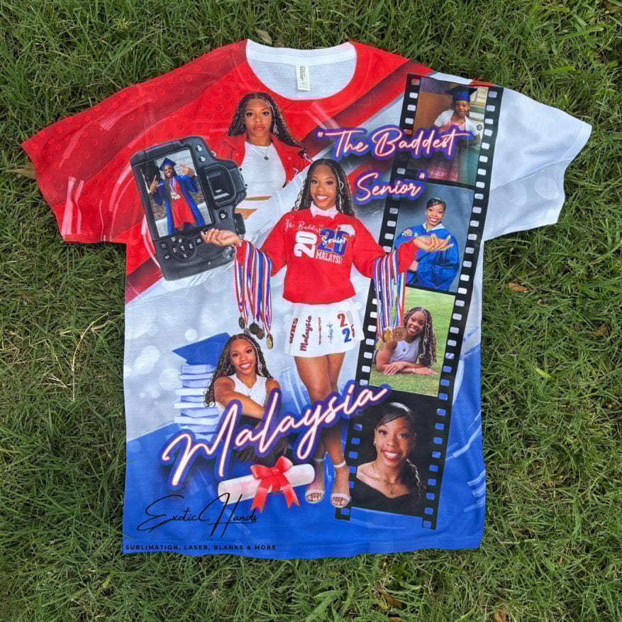 Design Your Own All Over Print T-Shirt – Unique & Made for You (FRONT ONLY)