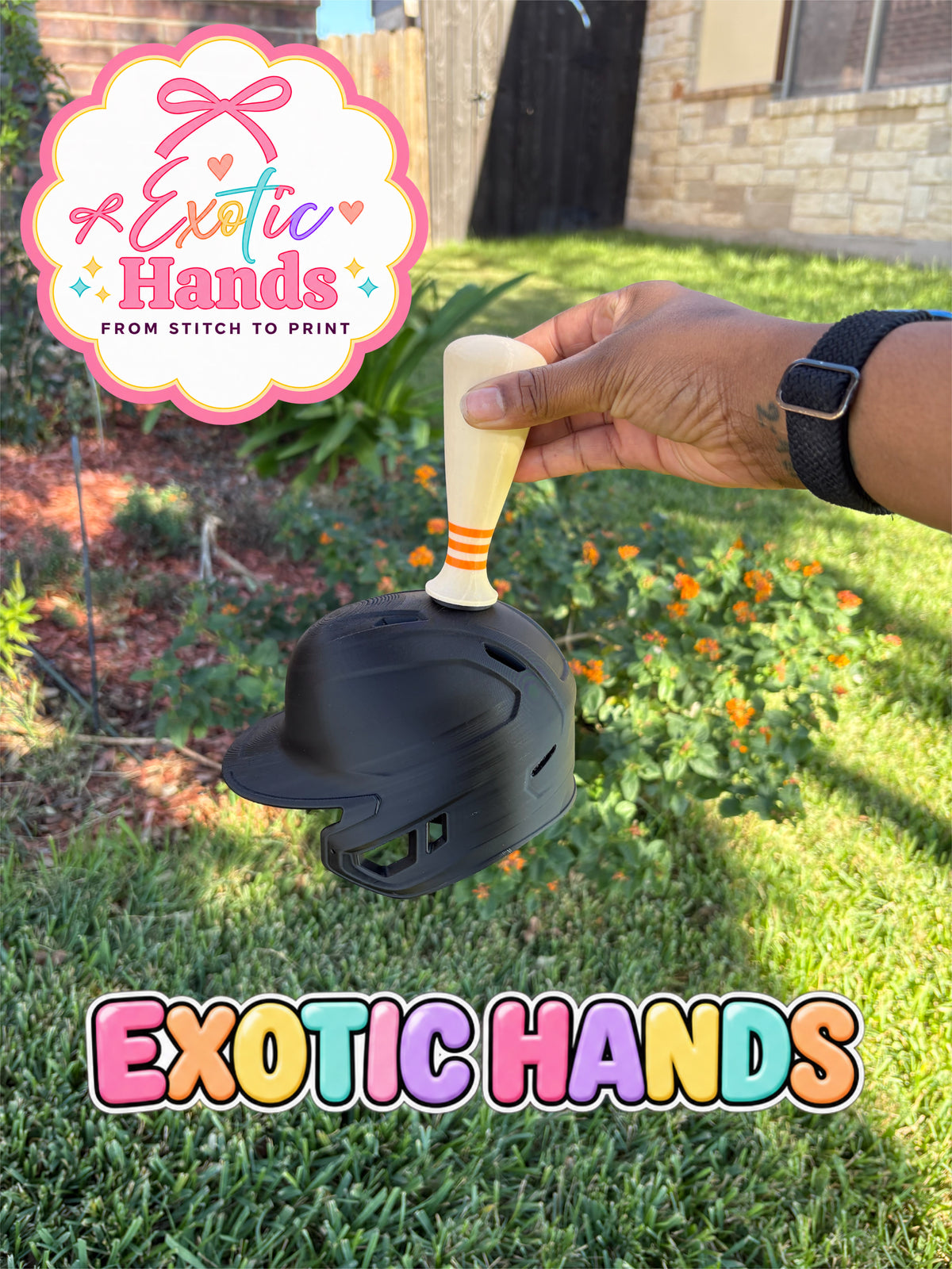 BLANK Baseball Helmet Cowbell | Custom Name Game Day Noisemaker