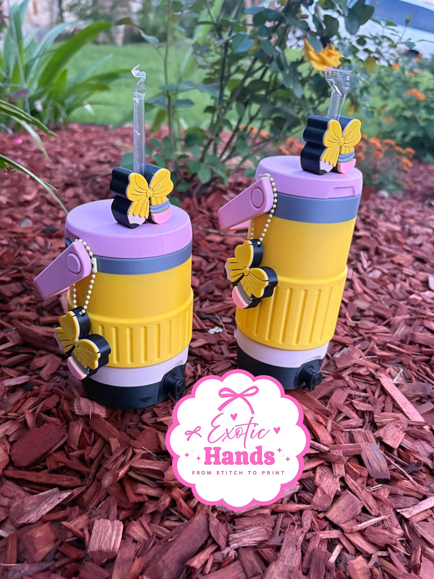 Teacher Pencil Can Holder | Pencil-Themed Can Cooler Set