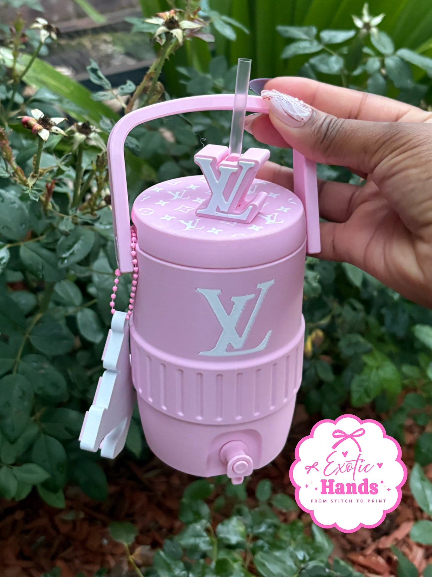 Pink Luxe Can Holder Set