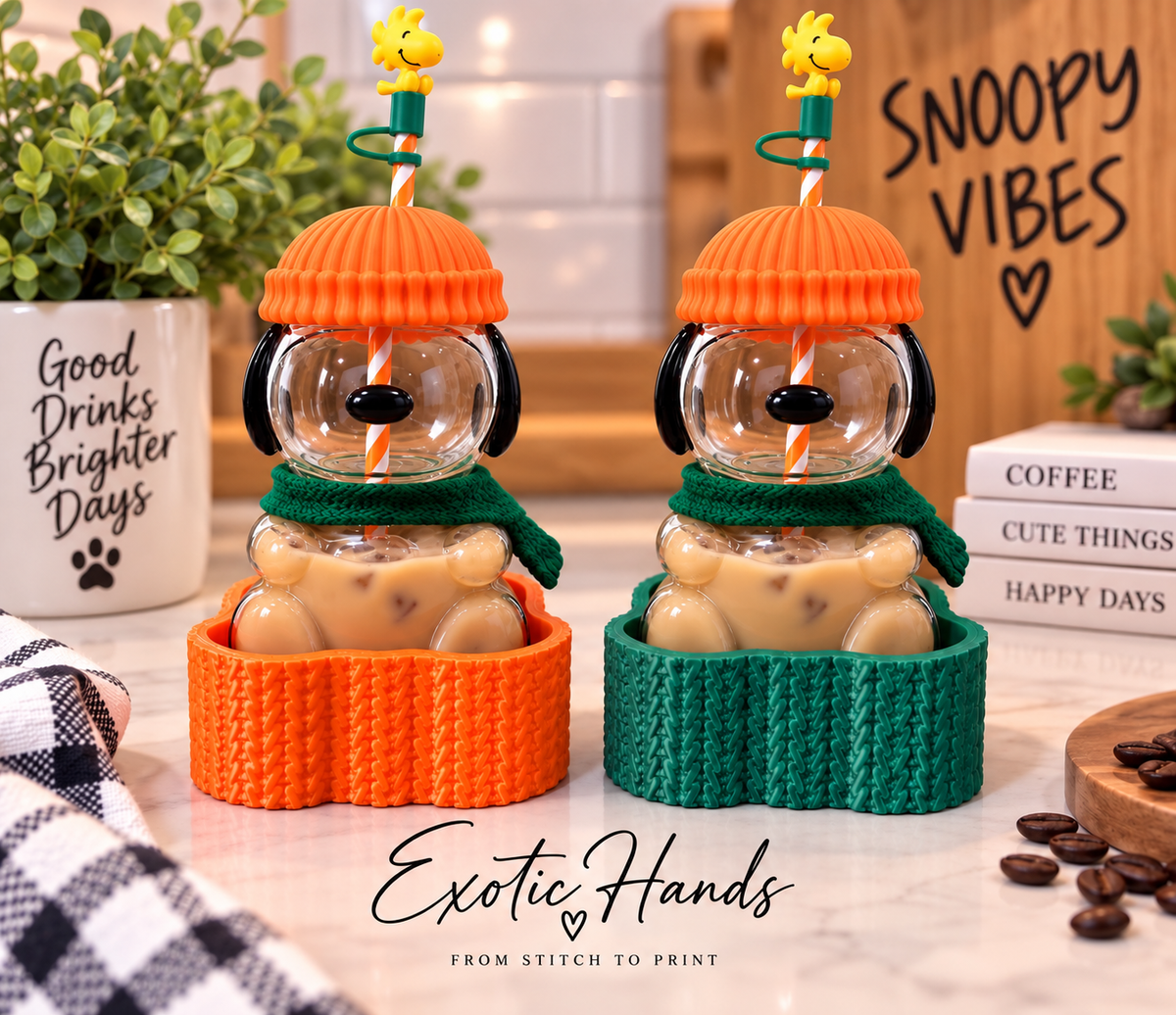 Snoopy Sweater-Knit Coaster