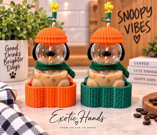 Snoopy Sweater-Knit Coaster