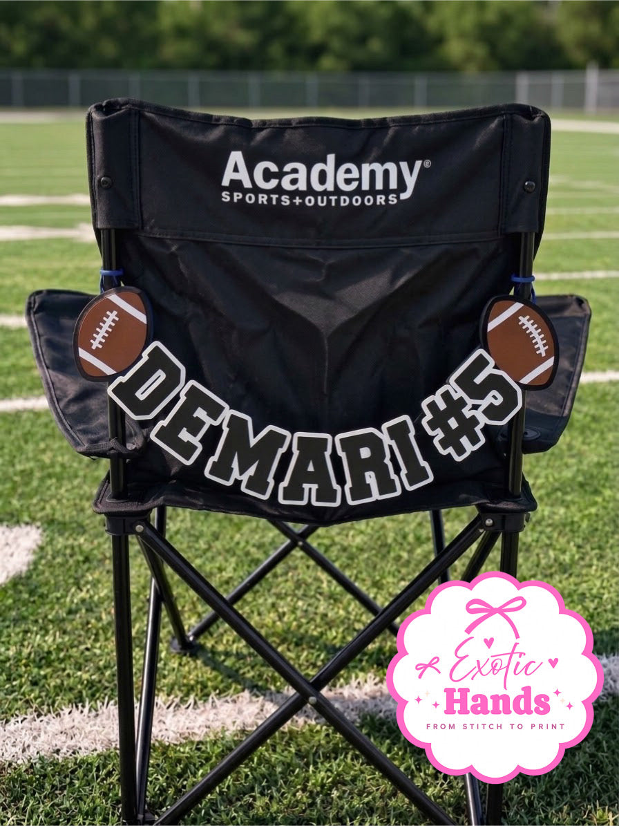 Personalized Sports Chair Charm