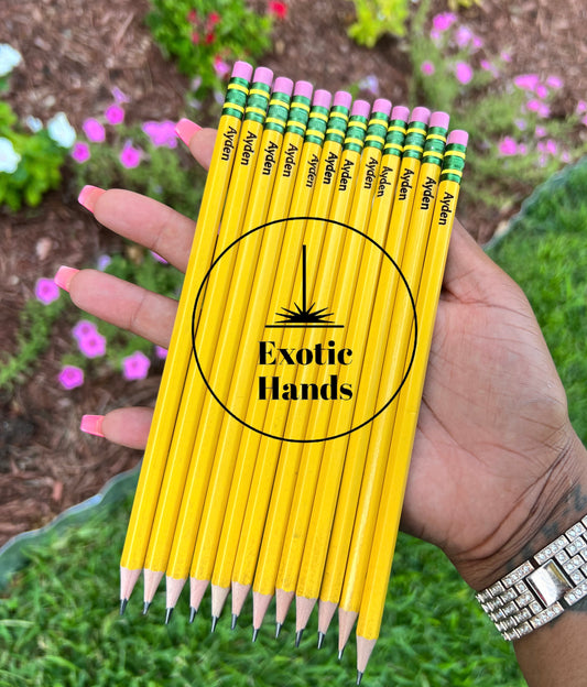 Personalized #2 Pencils {12 pack}
