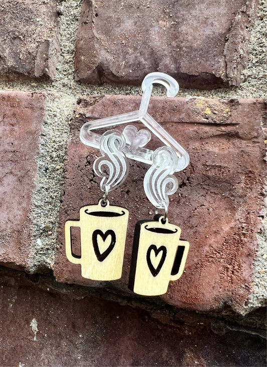 Coffee Cup Earring Studs
