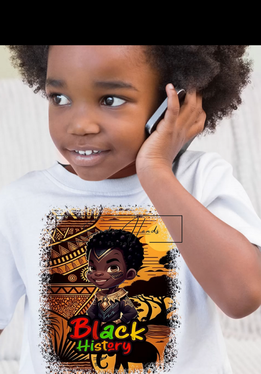 Youth Boy Black History Shirt #3