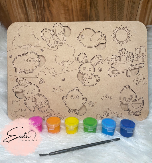 Easter Puzzle Paint Kit