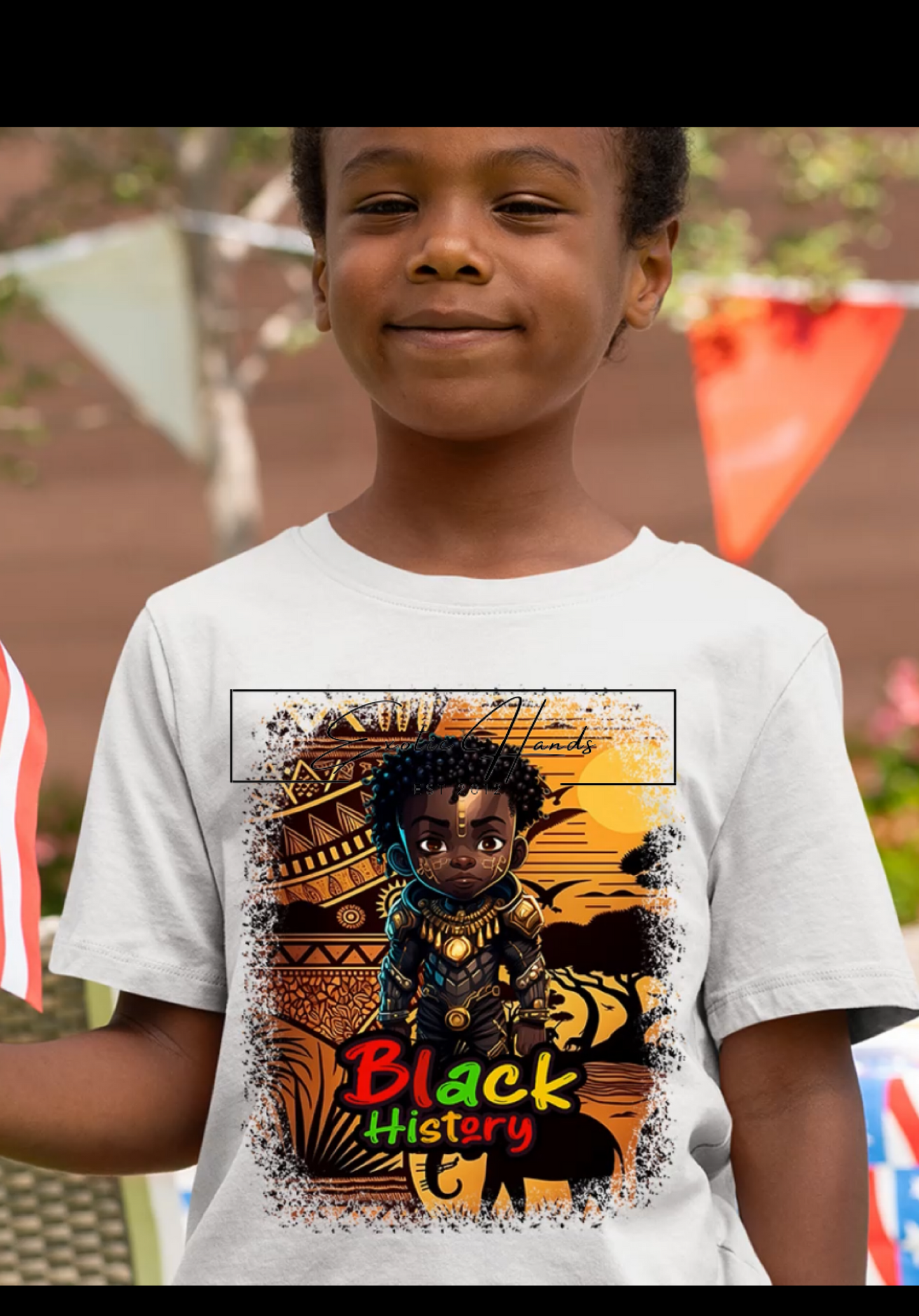 Youth Boy Black History Shirt #2