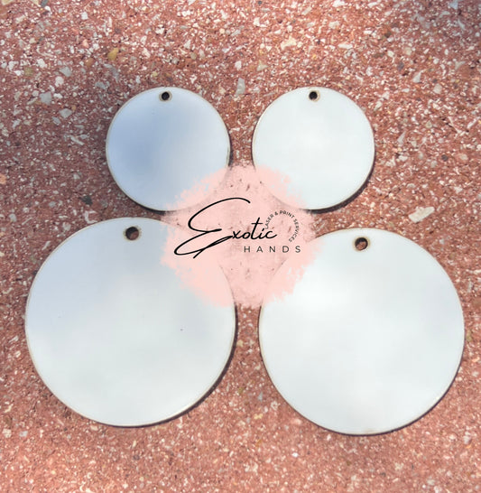 Round Circle Sublimation Earrings Blank (Set of 10)