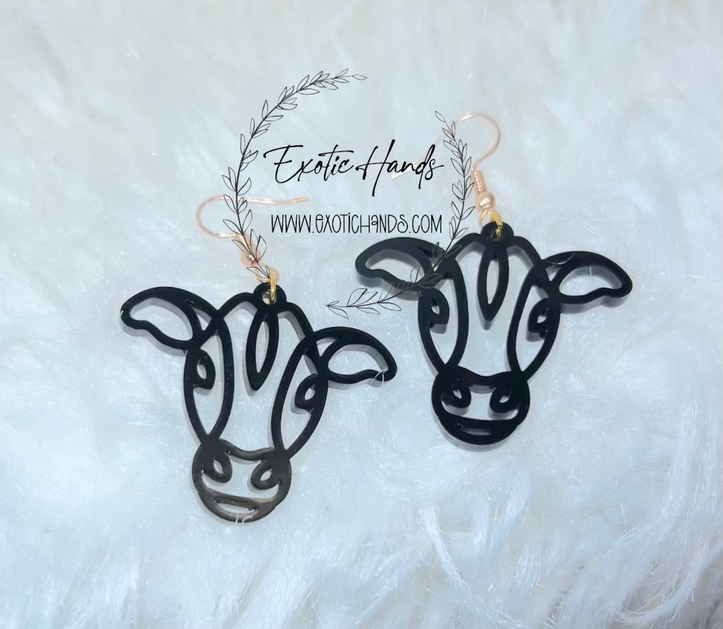 Cow (Livestock) Acrylic Earrings